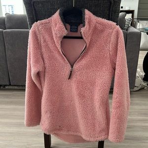 Charles River Apparel Blush Pink Fussy Quarter Zip.